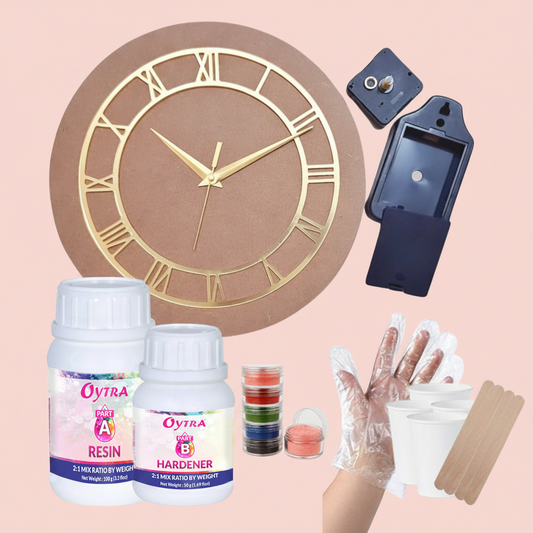 Resin Art Clock Making Kit