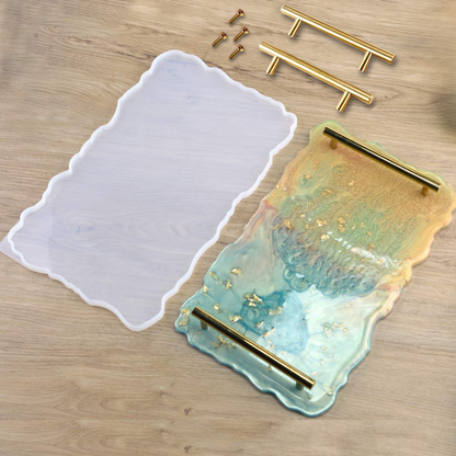 resin tray mould with metal handle