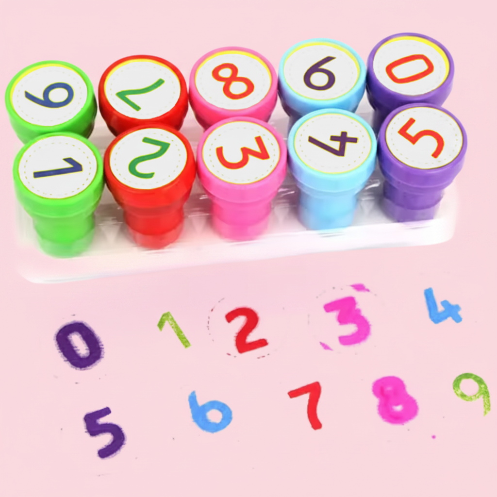 10 Stamps/Set Number Stamps