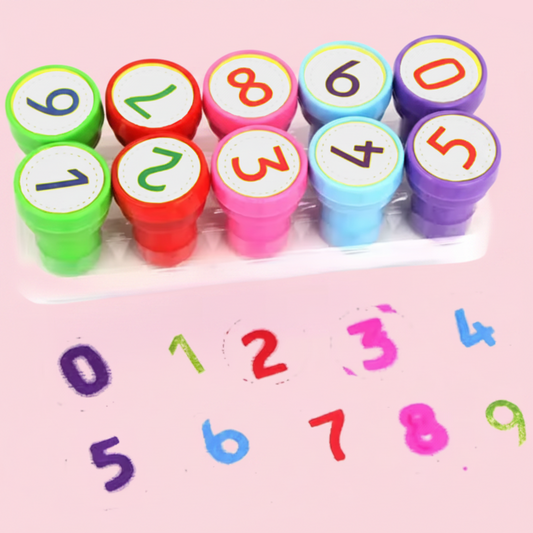 10 Stamps/Set Number Stamps