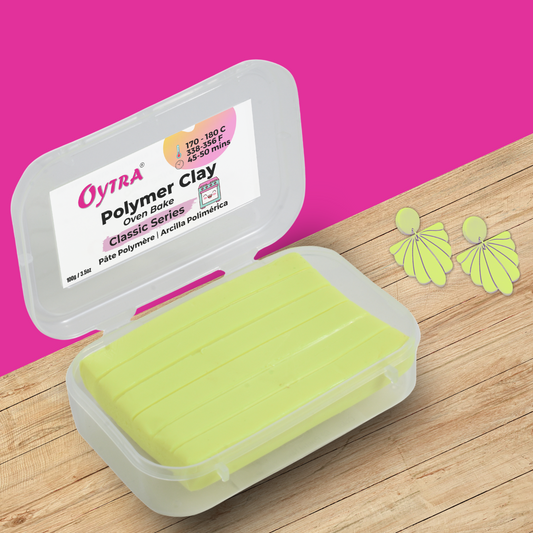 Polymer Clay Oven Bake 100 Gram (Pastel Neon Yellow)