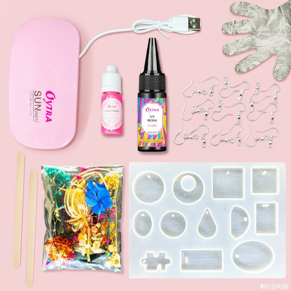 UV Resin Art Jewelry Earring Making Kit