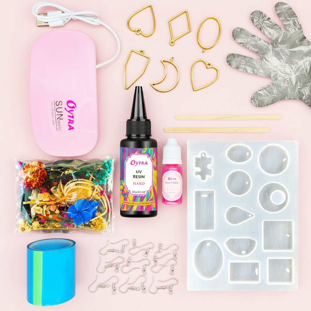 UV Resin Art Jewelry Earring Making Kit