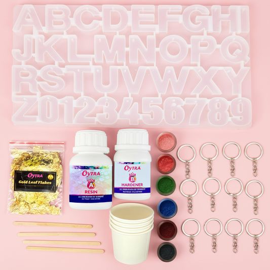 Resin Art Keychain Making Kit