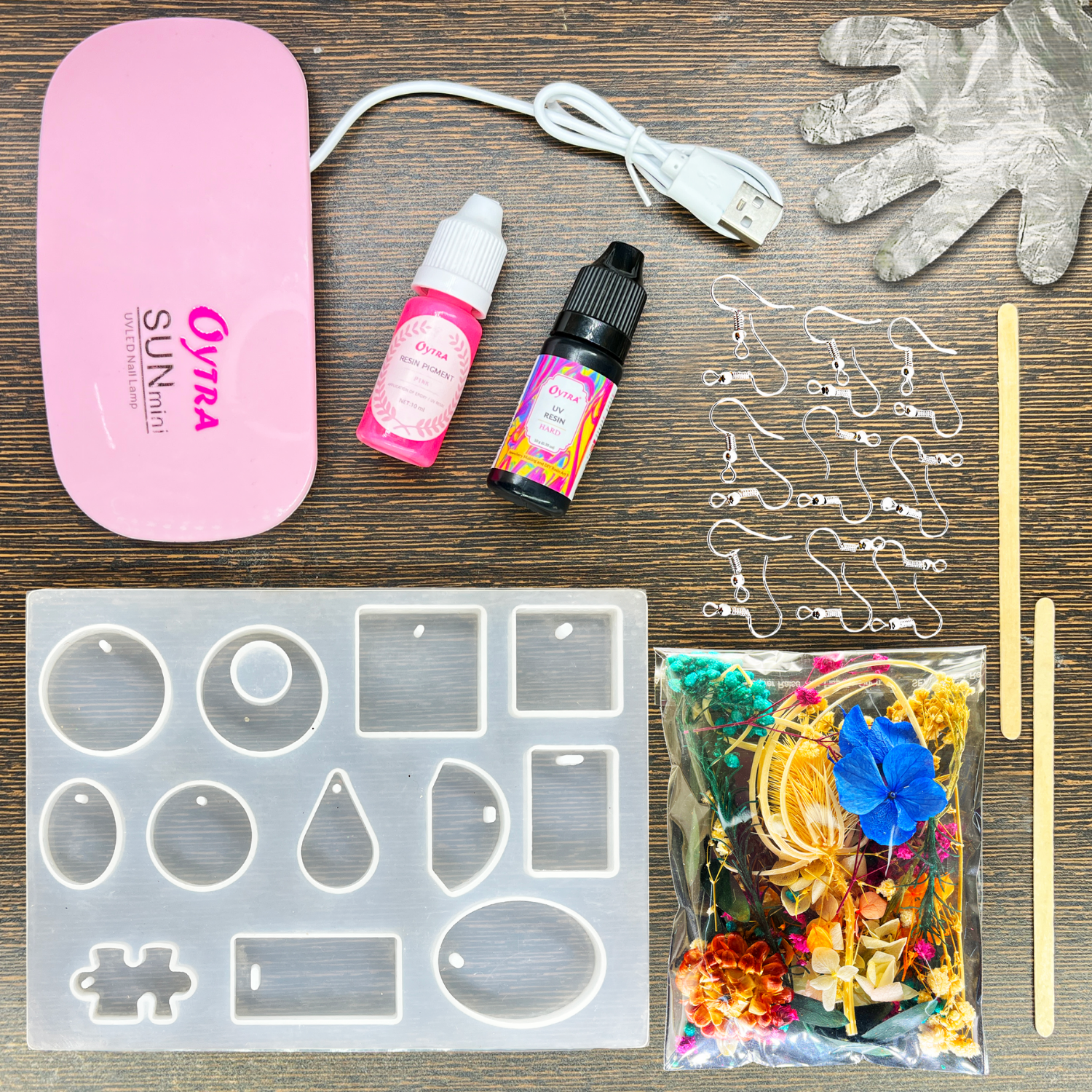 10g UV Resin DIY Jewelry Earring Making Kit