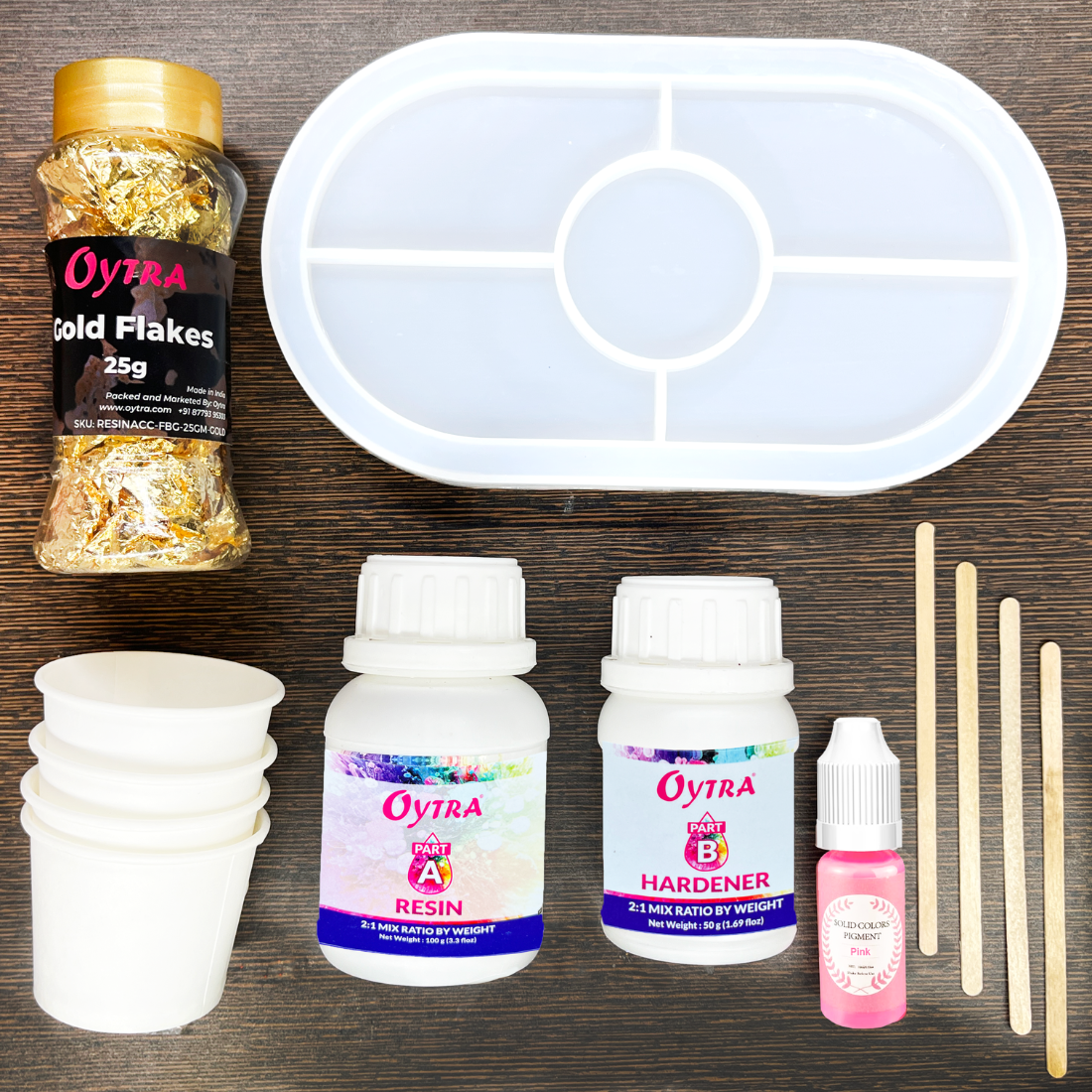 Resin Art Kit - Tray Making DIY Set Combo (RESINKIT-11)