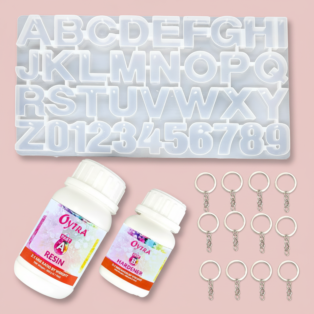 Resin Art Keychain Making Kit