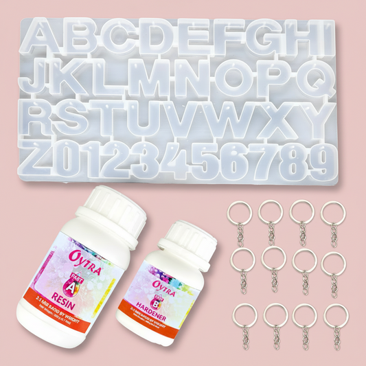 Resin Art Keychain Making Kit
