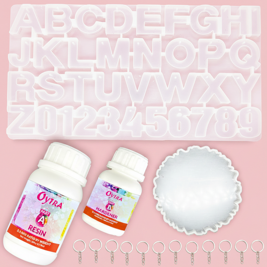Resin Art Coaster & Keychain Making Kit