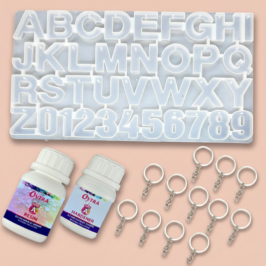 Resin Art Keychain Making Kit