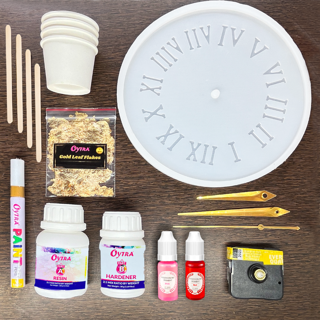 Resin Art Kit Combo - Clock Making Tool (RESINKIT-24)