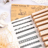 10 Pcs Lace Style Wood Rubber Stamp - Oytra