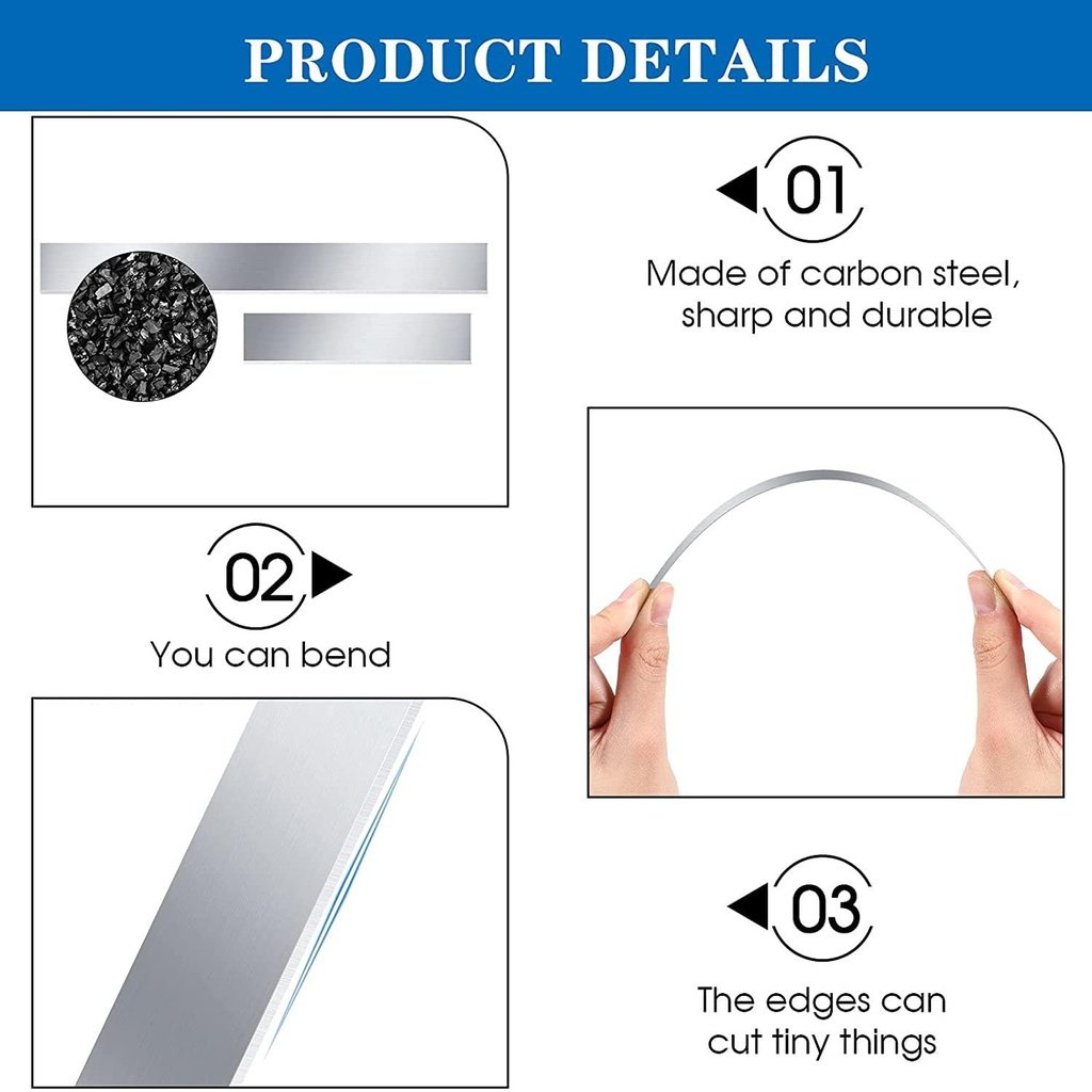 10 Pieces Flexible Polymer Clay Cutters Clay Slicer Blade - Oytra