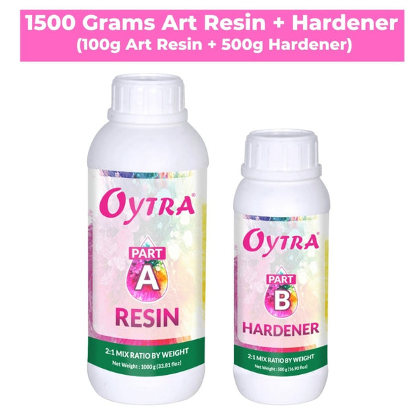 1.5kg Art Resin @ 999/- with 2:1 Hardener for Jewelry Making and ...