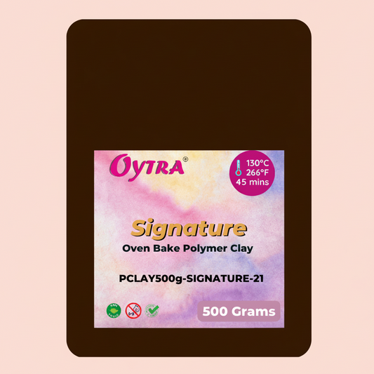 500g Polymer Clay SIGNATURE Series ( 21 Cocoa Brown)