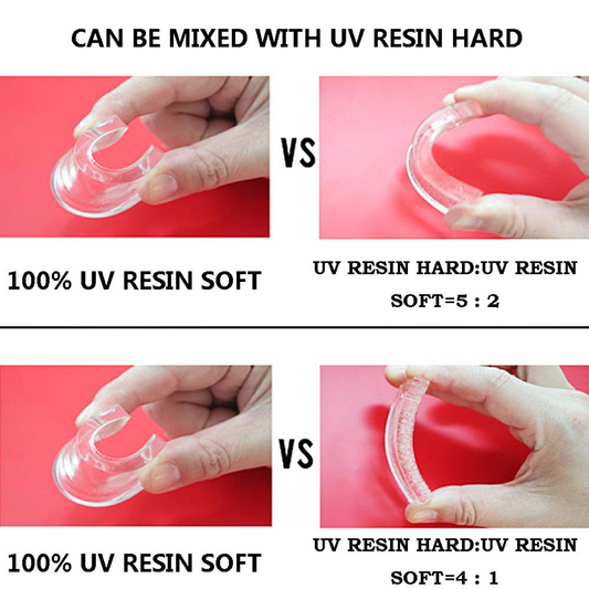 Soft UV Resin (10g) and Hard UV Resin (25g) Combo