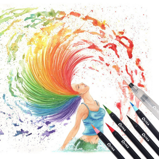 12 Colors Watercolor Brush Pens