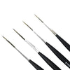Fine Long Liner Brushes 4 Pcs Professional Synthetic Bristles for Fine Detailing &amp; Painting for Acrylic Oil Watercolor &amp; Gouache Drawing