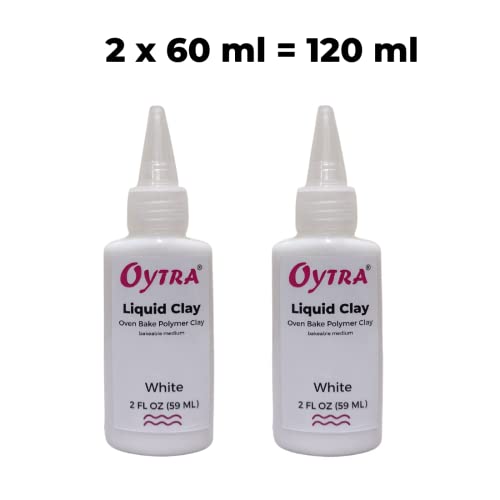 Sculpey Liquid Polymer Clay, White, 59 Ml, Bakeable, Mixing and Forming  Medium for All Polymer Clay Crafts, Jewelry Making Medium 