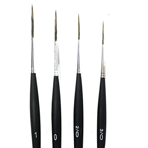 Fine Long Liner Brushes 4 Pcs Professional Synthetic Bristles For Fine  Detailing & Painting For Acrylic Oil Watercolor & Gouache Drawing at Rs  299.00, Paint Brush