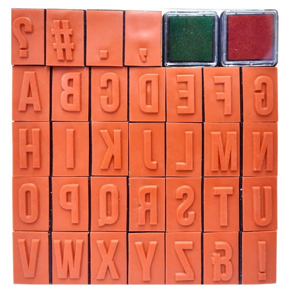 Oytra 32 Alphabet Letters Rubber Stamps