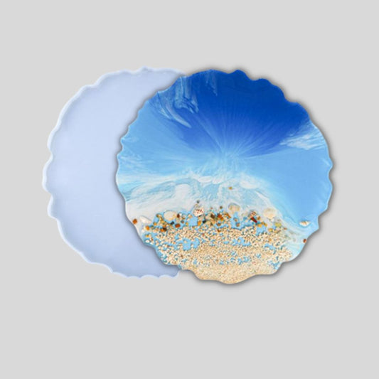 3D Silicone Resin Coaster Mould Round (4") - Oytra