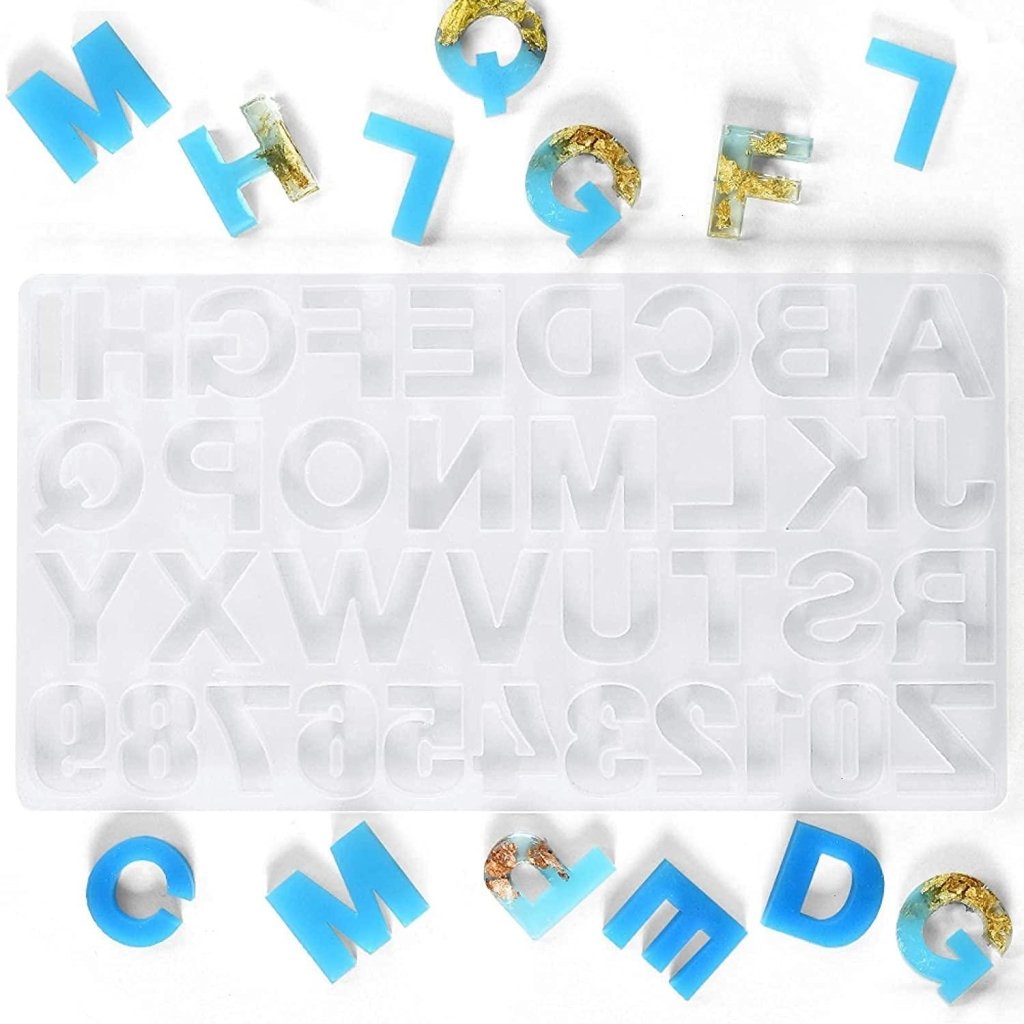 Silicone molds of letters and numbers in  online store