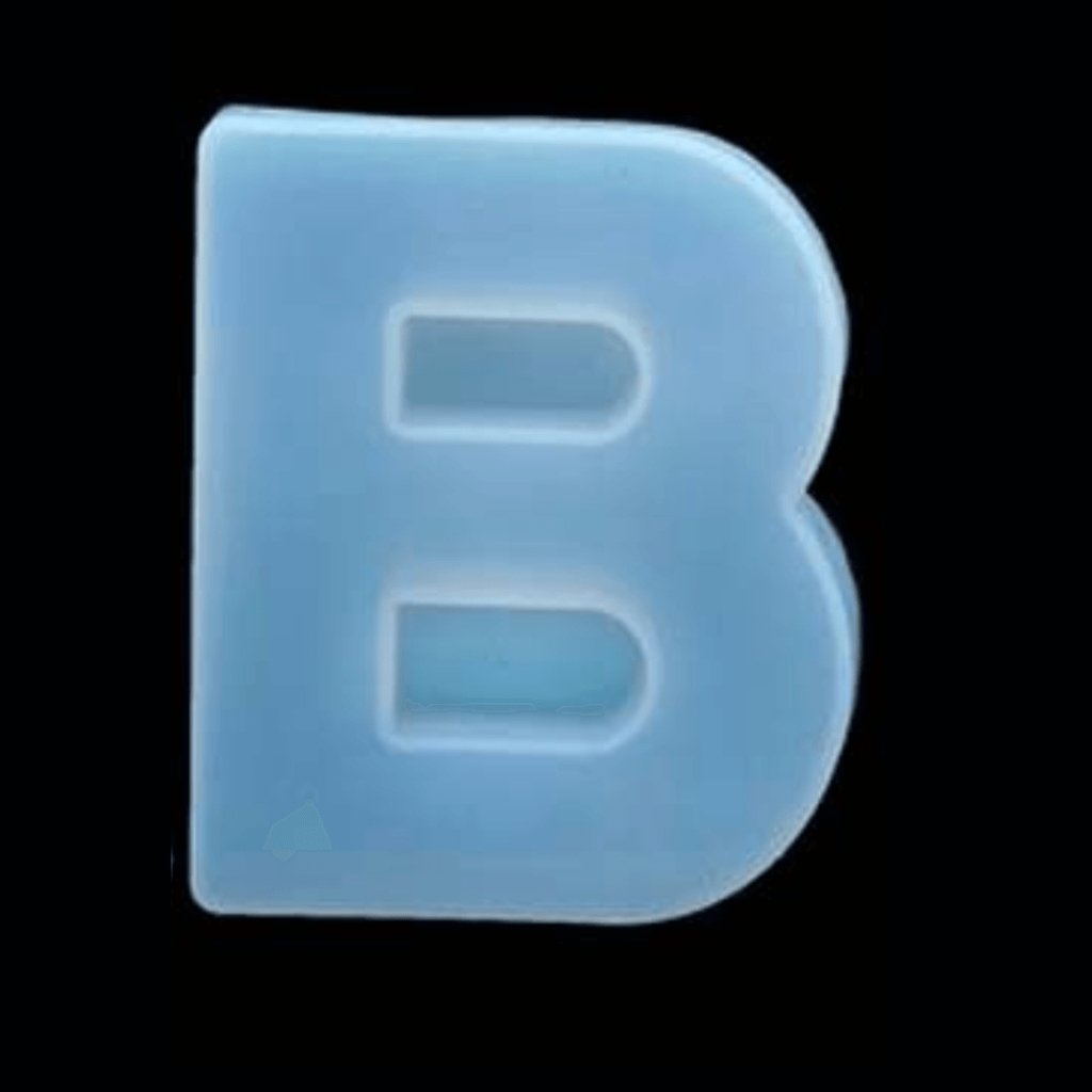 3D Silicone Resin Mould Alphabet B (4inch) - Oytra