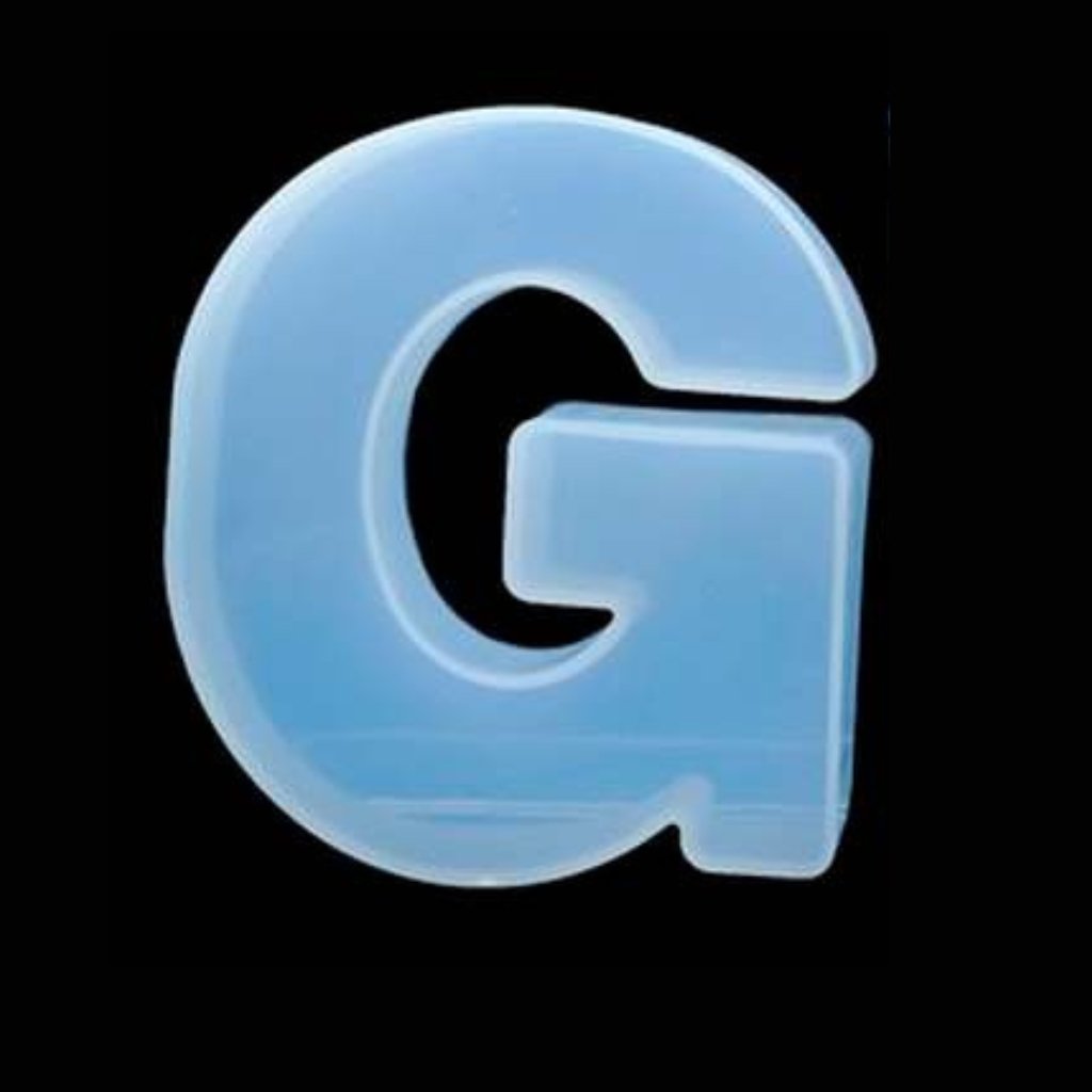 3D Silicone Resin Mould Alphabet G (4inch) - Oytra