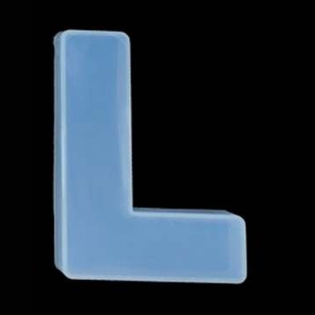 3D Silicone Resin Mould Alphabet L (4inch) - Oytra