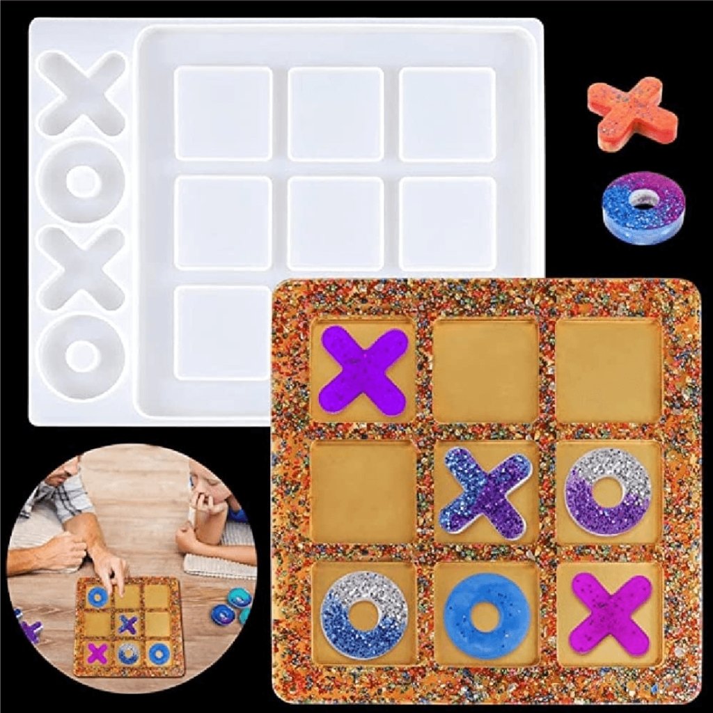 3D Silicone Resin Mould Tic Tac Toe SMTTT00 - Oytra