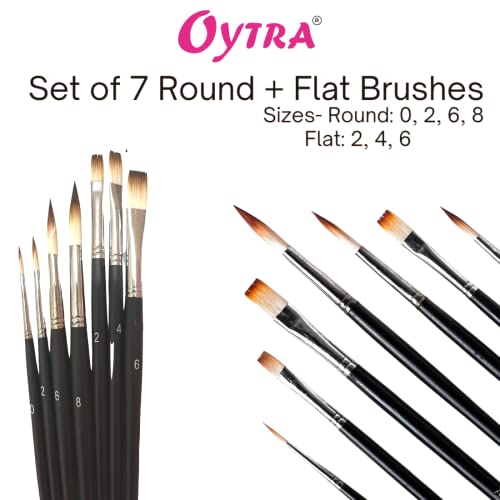 Fine Long Liner Brushes 4 Pcs Professional Synthetic Bristles for Fine -  Oytra