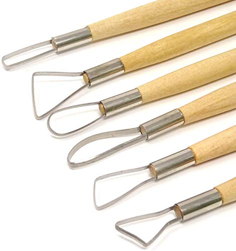 Oytra 6 Piece Steel Modeling Sculpting Tools for Clay Fondant Cake Cer