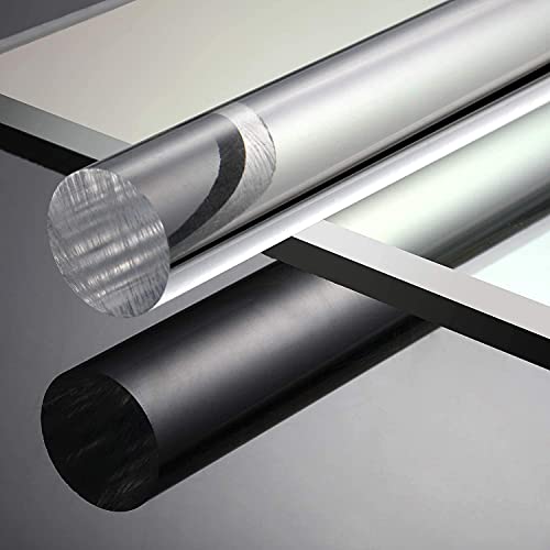 2 Pieces Acrylic Clay Roller with 2 Pieces Acrylic Sheet for Shaping