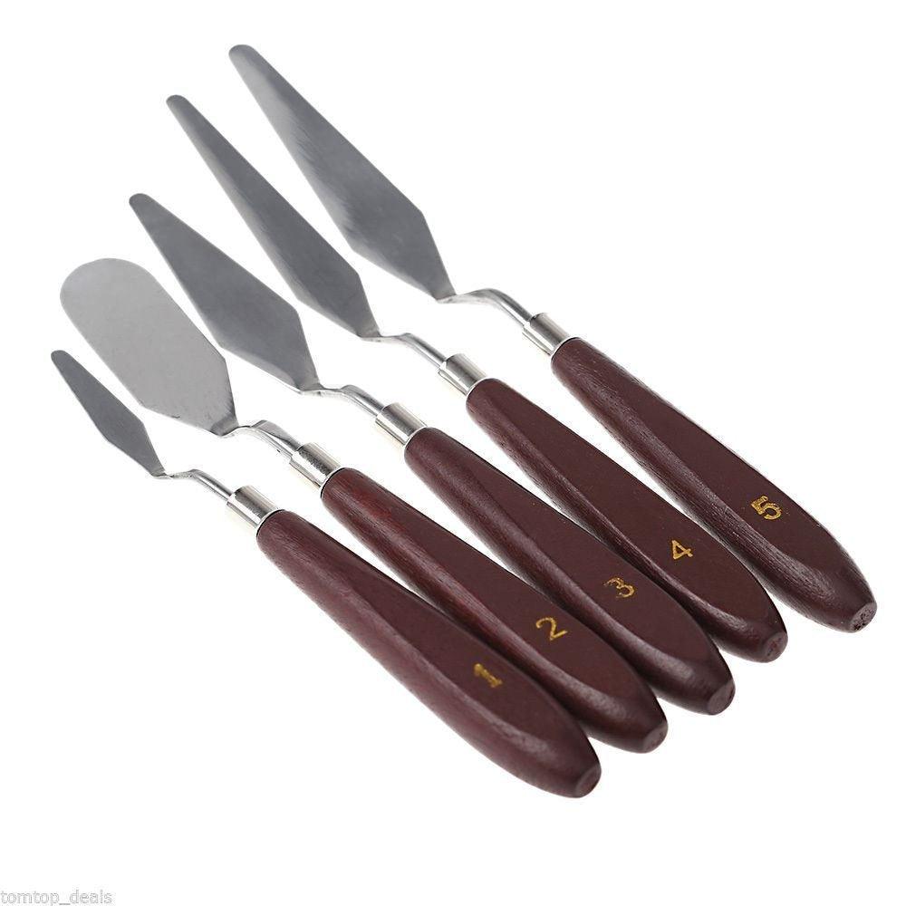 Painting Knife Set, Stainless Steel Palette Knife Stainless Steel Artist  Oil Painting Acrylic Wood Paint Spatula For Palette For Hobby Artist For  Professional 
