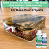 Deep Pour and Art Resin Combo and Hardner Combo for Table Top Clock Coasters