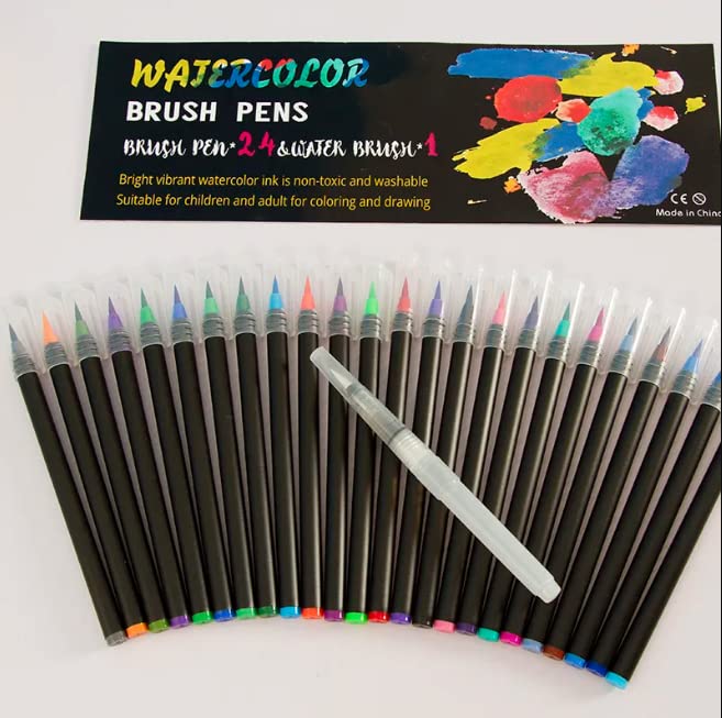 Watercolor Painting Pens, Washable Water Color Pen Set