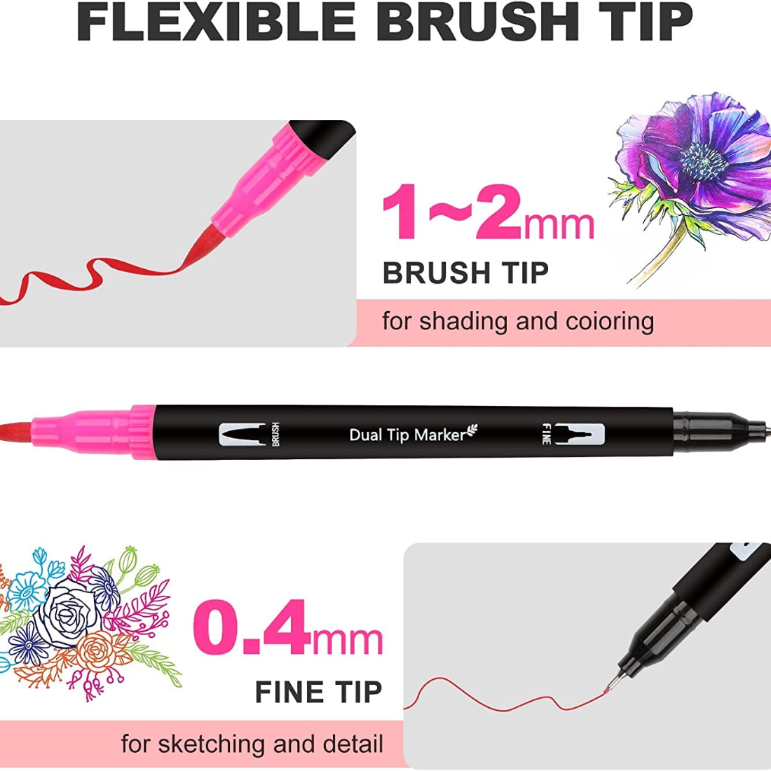 Sketch Pen VS Sketch Brush Pen 