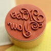 6 Pc Wooden Round Block Word Stamps - Oytra