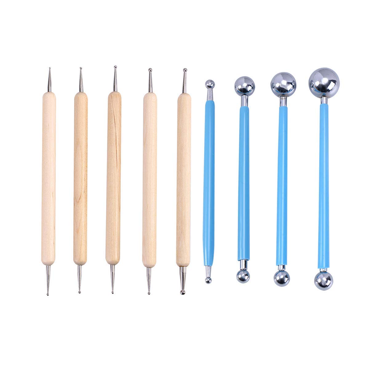 Oytra 6 Piece Steel Modeling Sculpting Tools for Clay Fondant Cake Cer