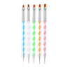 5 PCS Nail Art Brushes, Double Ended Nail Liner Brush Dotting Pen Point Drill Drawing Tools, DIY Art Designs