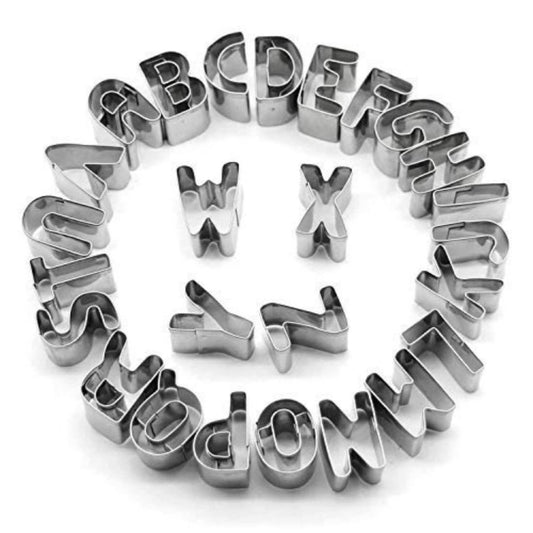 Alphabet Cookie Cutter Set 26 Piece - Oytra