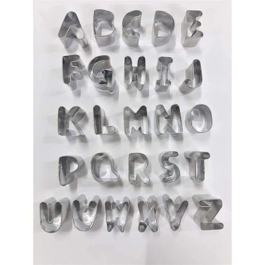 Alphabet Cookie Cutter Set 26 Piece - Oytra