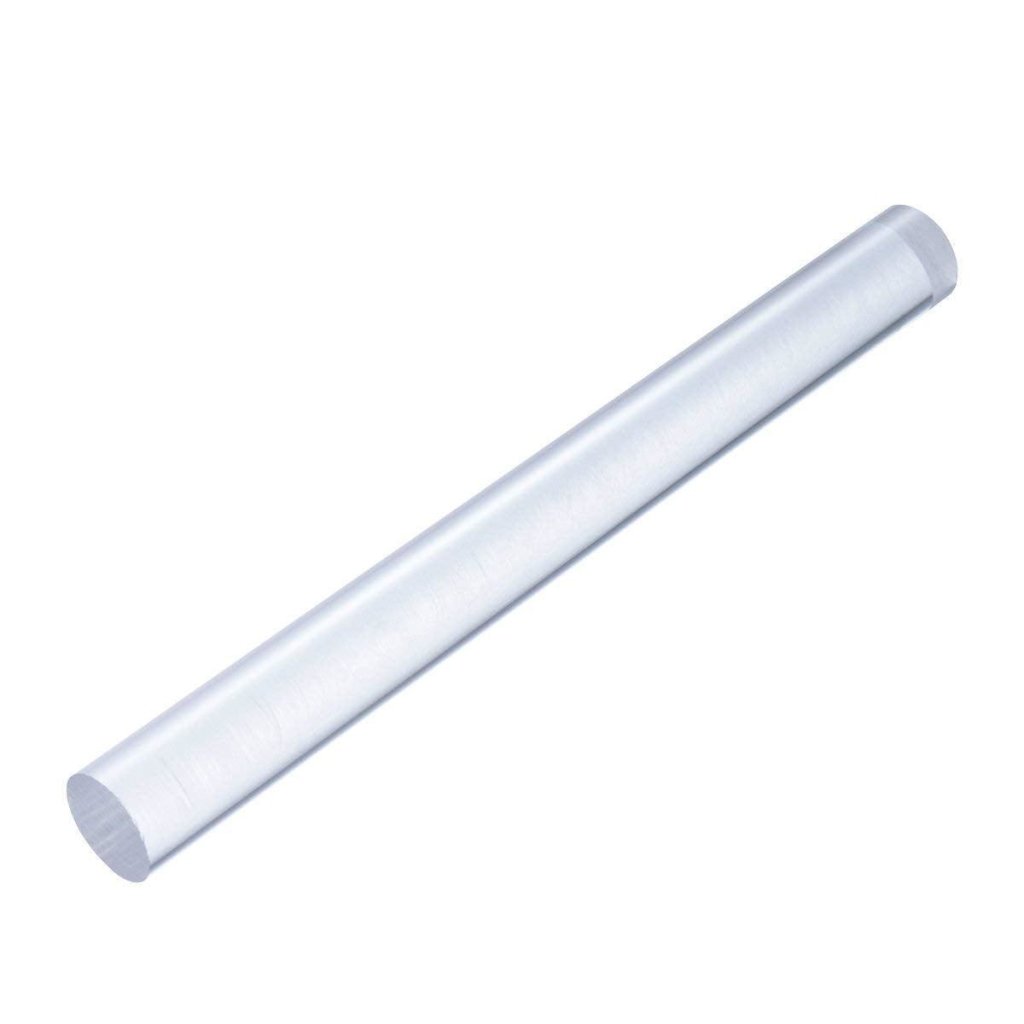 Acrylic Roller For Polymer Clay - 6” Clear Rolling Pin With Handle