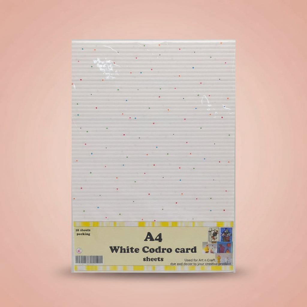 Corrugated White Codro Card Sheets A4 | Oytra | Art and Craft Supplies