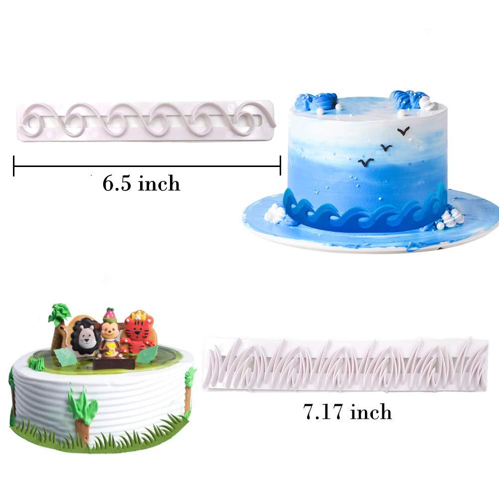 Embossing Baking Mold 4pc set - Flame/Wave/Grass/Icicles - Oytra