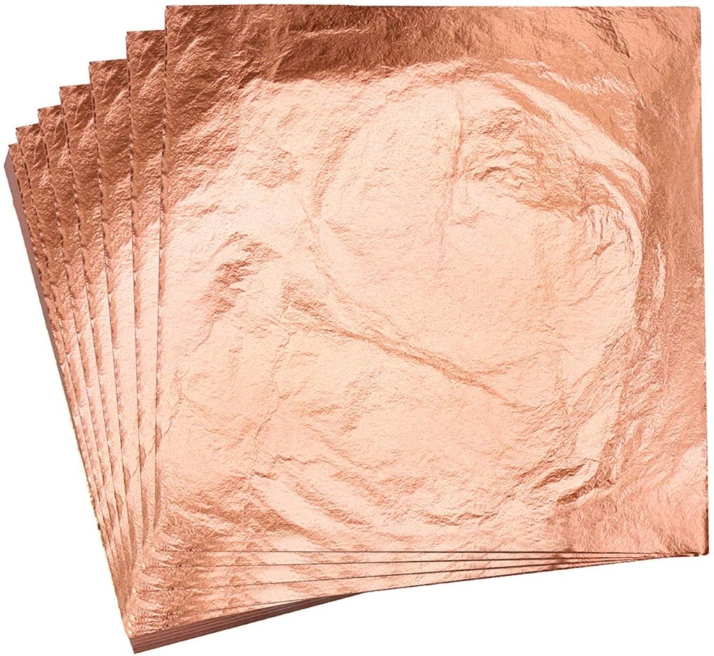 Pure Copper Leaf - 25ea 6x6 Sheets per Pack *CLEARANCE*
