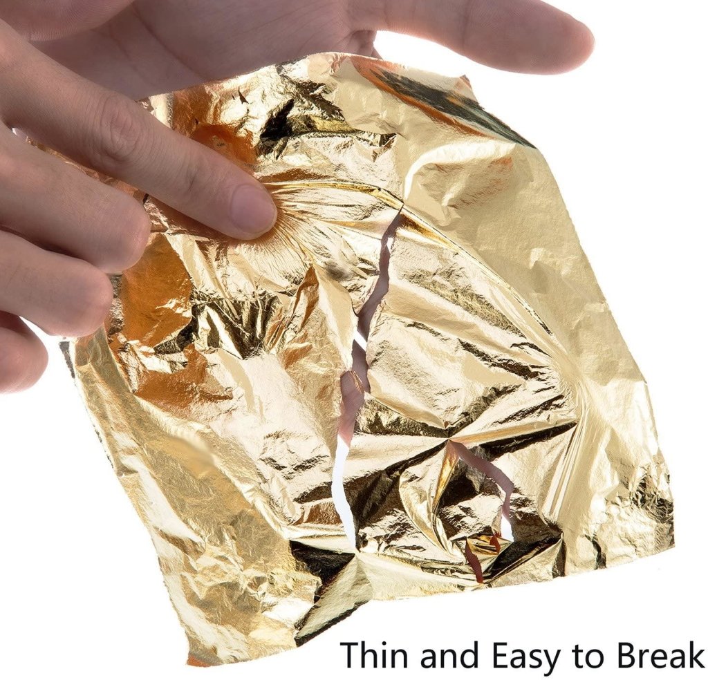 Gilding Silver Foil 6X6 Inch 25 Sheets - Oytra