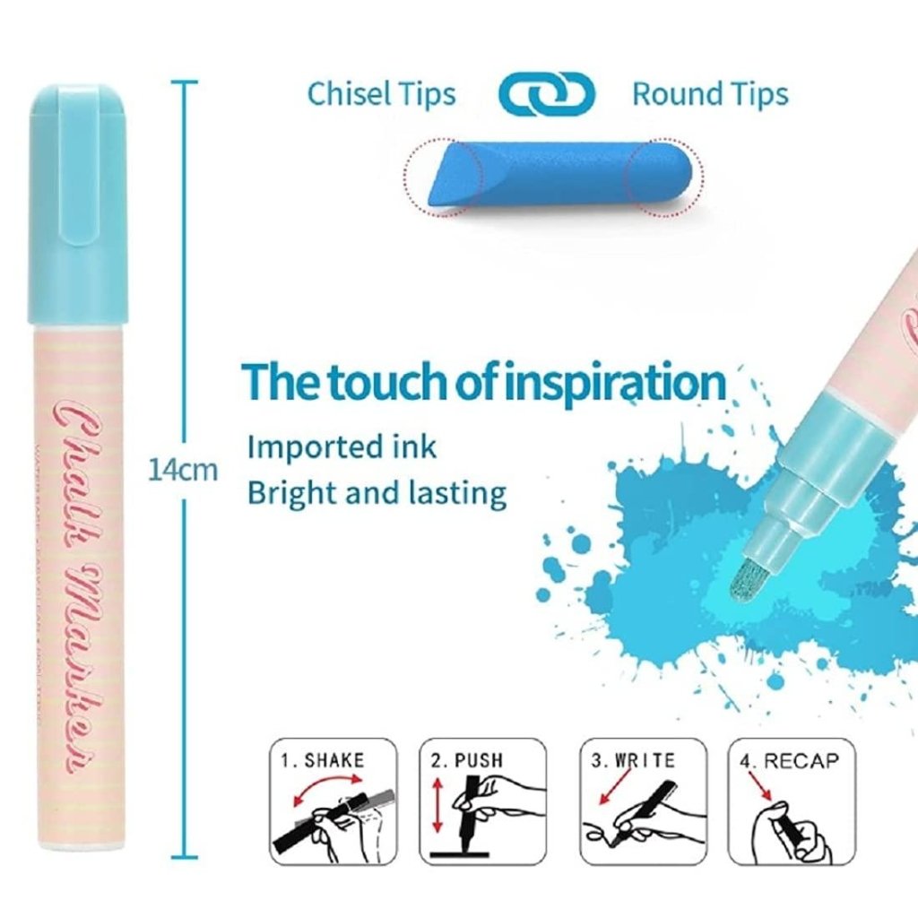 Liquid Chalk Markers 8 Colors Set - Oytra