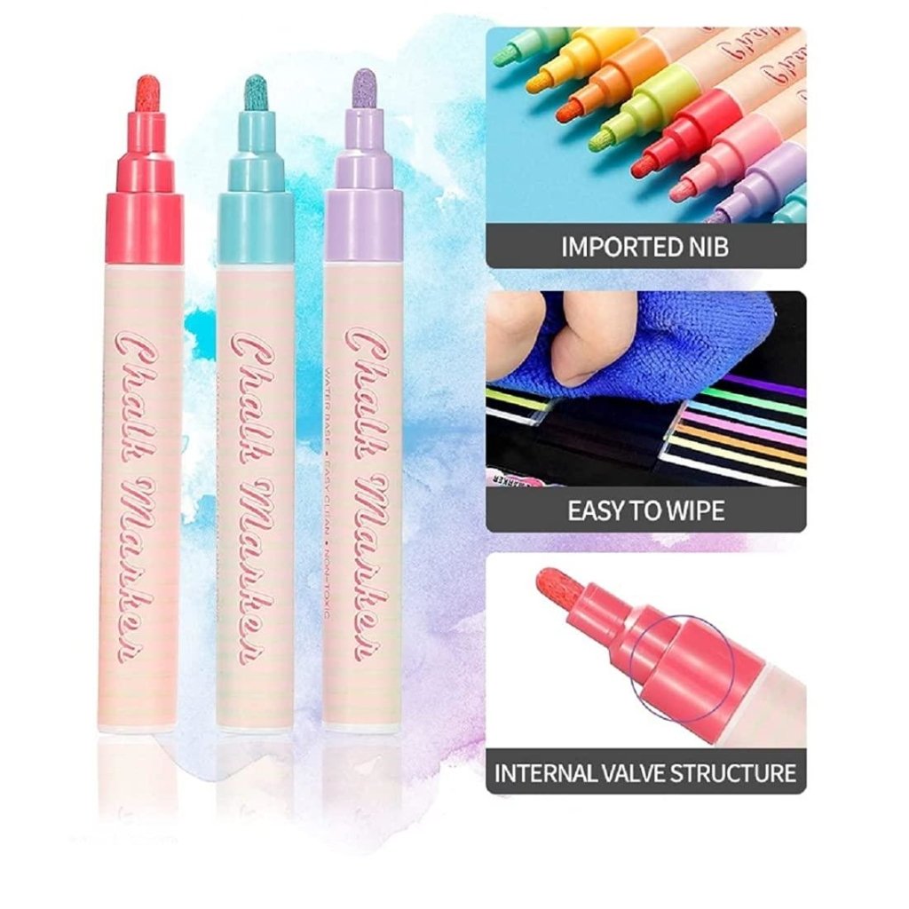 Oytra Liquid Chalk Markers 8 Colors Set